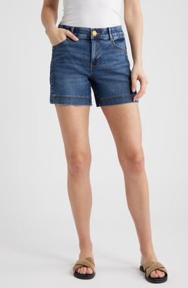 Wit & Wisdom Wit & Wisdom Gracie High Waist Cotton Blend Denim Shorts
