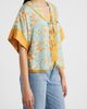 Wit & Wisdom Wit & Wisdom Lace Trim Print Dolman Sleeve Top - 3