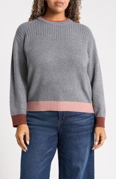 Wit & Wisdom Wit & Wisdom Layered Neck Crewneck Sweater