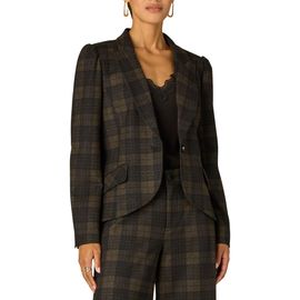 Wit & Wisdom Wit & Wisdom Plaid Puff Shoulder Blazer