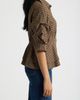 Wit & Wisdom Wit & Wisdom Plaid Ruched Sleeve Peplum Shirt - 3