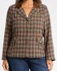 Wit & Wisdom Wit & Wisdom Plaid Three-Button Blazer - 4