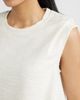 Wit & Wisdom Wit & Wisdom Pleated Shoulder Bubble Hem Sleeveless Top - 4