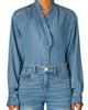 Wit & Wisdom Wit & Wisdom Ruffle Neck Lyocell Chambray Shirt - 1