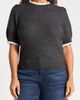 Wit & Wisdom Wit & Wisdom Scallop Trim Puff Sleeve Sweater - 1