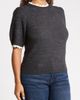 Wit & Wisdom Wit & Wisdom Scallop Trim Puff Sleeve Sweater - 3