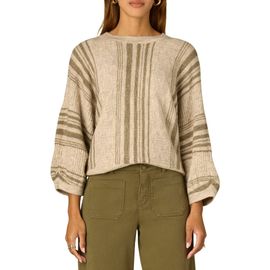 Wit & Wisdom Wit & Wisdom Stripe Dolman Sleeve Sweater