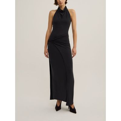 Witchery Witchery Wrap Jersey Halter Neck Maxi Dress