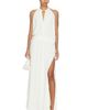 With Harper Lu With Harper Lu Draped Backless Gown - 1