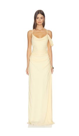 With Harper Lu With Harper Lu Draped Gown