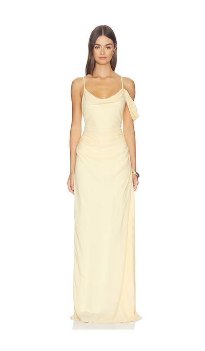 With Harper Lu With Harper Lu Draped Gown