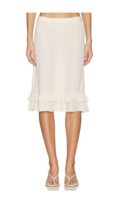 With Harper Lu With Harper Lu Frill Midi Skirt