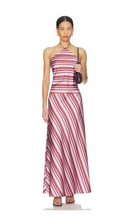 With Harper Lu With Harper Lu Halter Maxi Dress