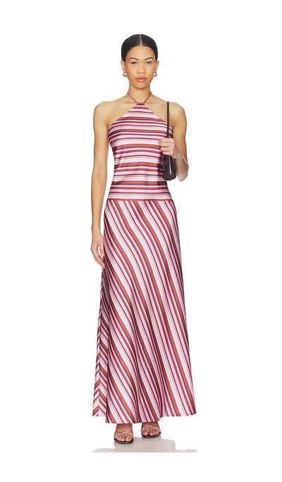 With Harper Lu With Harper Lu Halter Maxi Dress