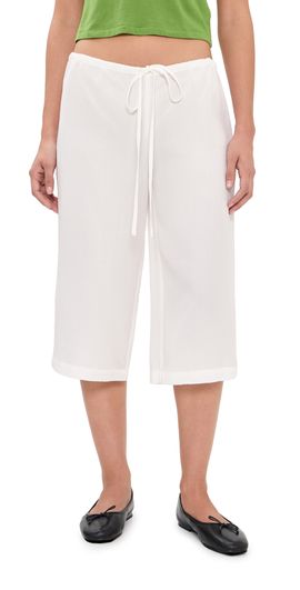 With Jéan With Jéan Arden Capri Pants White
