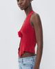 With Jéan With Jéan Rose Knit Top Red - 4