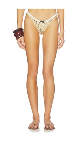 With Jean With Jean Jeanie Polka Dot Bikini Bottom