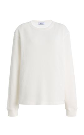 With Nothing Underneath With Nothing Underneath Bessette Waffled Cotton Top