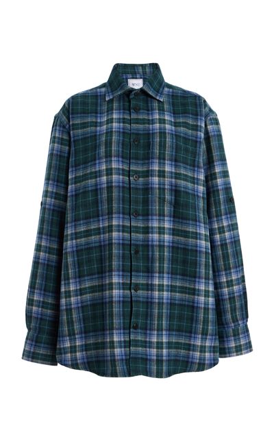 With Nothing Underneath With Nothing Underneath The Oversized Checked Cotton Shirt Multi M