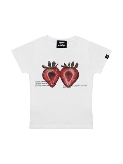 WITHNOSHORE Memory Berry Tee [WHITE]