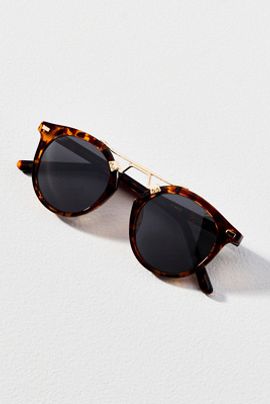WMP Eyewear Skyler Circle Tortoiseshell Sunglasses