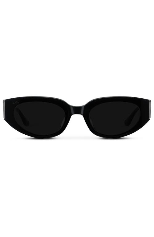 WMP Eyewear WMP Eyewear Astra - 51mm Flat Lens Cat-Eye Sunglasses