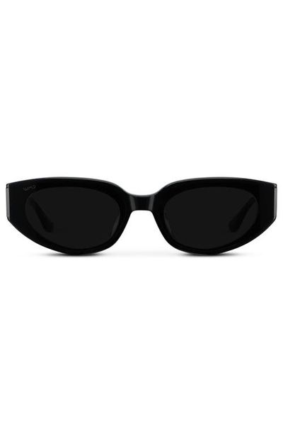 WMP Eyewear WMP Eyewear Astra - 51mm Flat Lens Cat-Eye Sunglasses