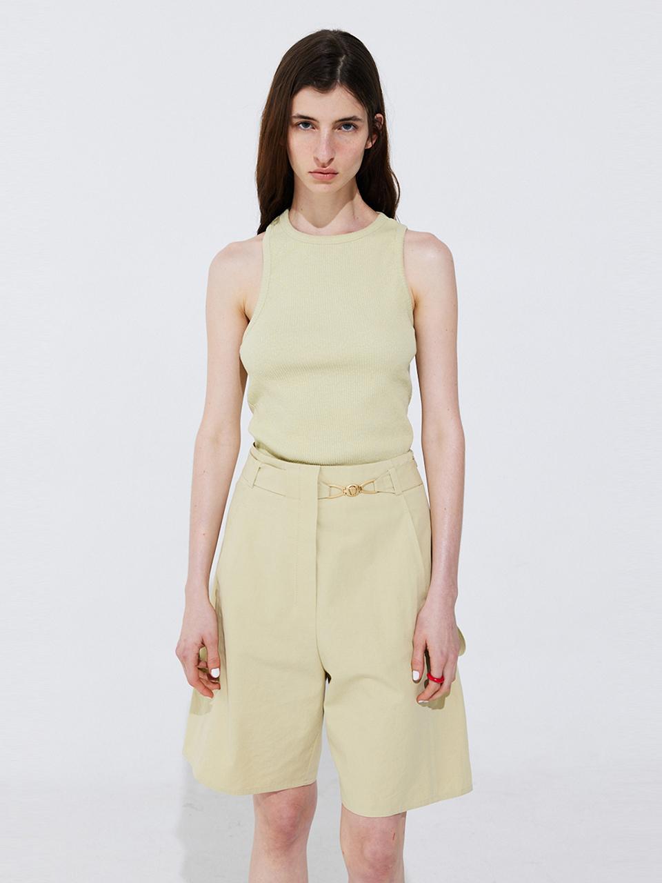 WNDERKAMMER Belted Cotton Bermuda Shorts