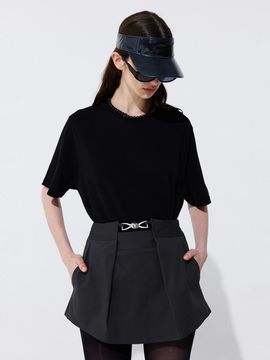 WNDERKAMMER Tuck Skirt_Charcoal
