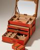 WOLF Ida Leather Jewelry Trunk Box - 1