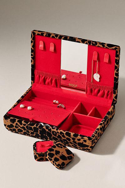 WOLF Savanna Leopard Print Jewelry Box
