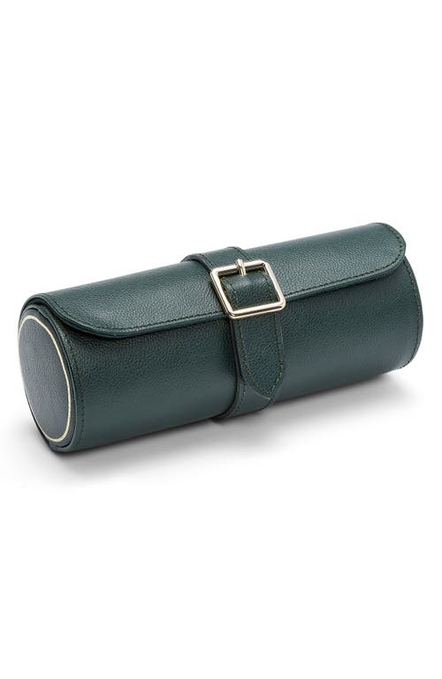 WOLF WOLF British Racing Green Triple Watch Roll 