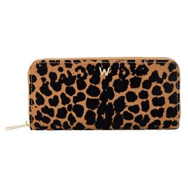 WOLF WOLF Savanna Leopard Print Long Zip Wallet