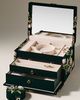 WOLF Zoe Velvet Floral Embroidered Jewelry Box - 1