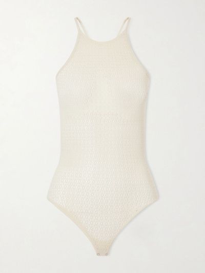 WOLFORD Daisy stretch-mesh bodysuit