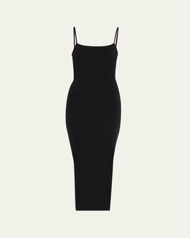 Wolford Fatal Sleeveless Bodycon Knit Velvet Midi Dress