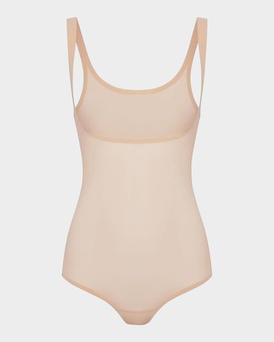 Wolford Form-Fitting Sheer Tulle Bodysuit