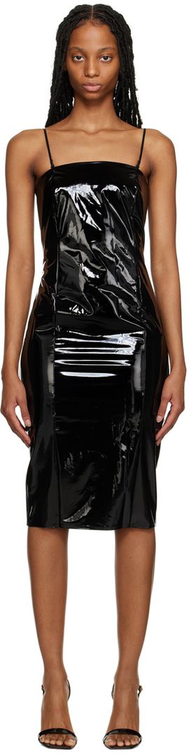 Wolford Wolford Black Paneled Midi Dress