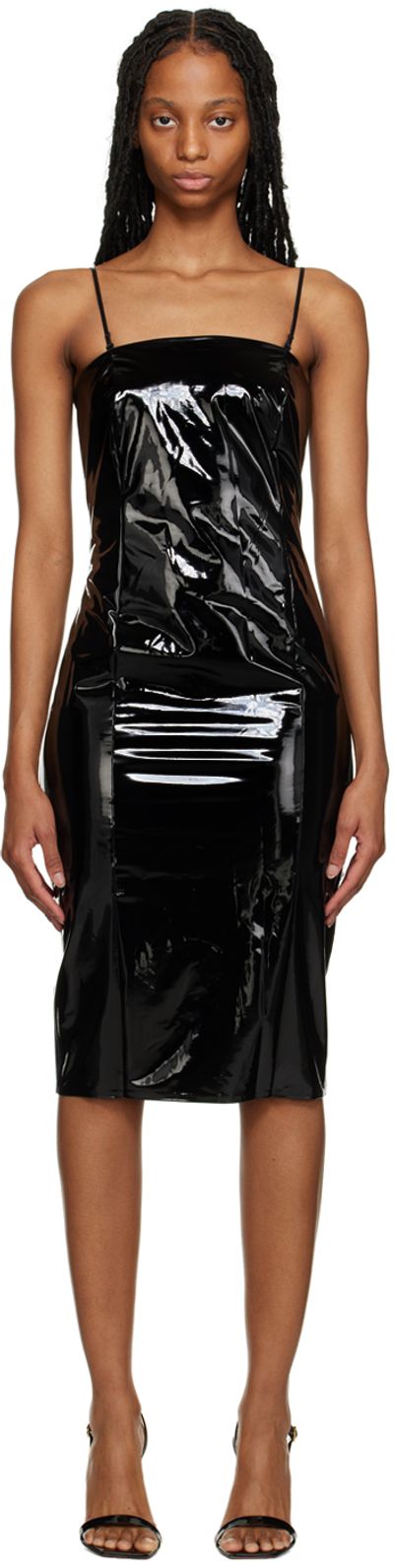 Wolford Wolford Black Paneled Midi Dress