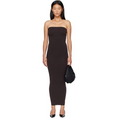 Wolford Wolford Brown Fatal Midi Dress