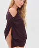 Wolford Wolford Fluid Drape Bodysuit Wild Plum - 4
