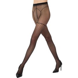 Wolford Wolford Illusion Garter Belt Polka Dot Tights
