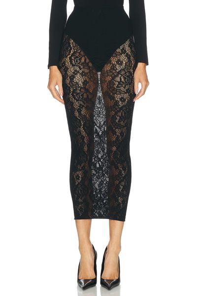 Wolford Wolford Infinite Rose Net Skirt