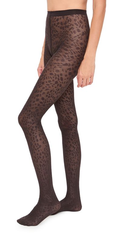 Wolford Wolford Pantera Tights Dark Wood