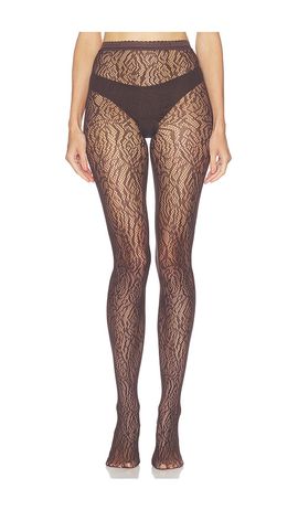 Wolford Wolford Rose Lace Effect Tights