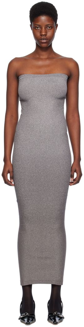 Wolford Wolford Silver Fading Shine Maxi Dress