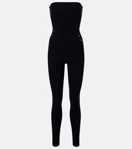 Wolford Wolford Slash cutout strapless jersey catsuit