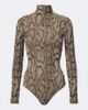 Wolford Wolford Snake-print jacquard bodysuit - 1