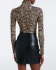 Wolford Wolford Snake-print jacquard bodysuit - 6