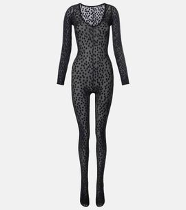 Wolford Wolford Sweet Dots polka-dot sheer catsuit
